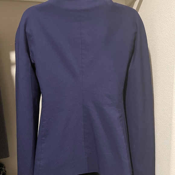 Emporia Armani navy blue suit jacket zip up lightly worn size European size 38 - Picture 6 of 6